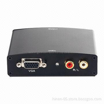 HDMI Converter (VGA + R/L to HDMI), Supports Highest Video Resolution of 1,280 x 1,024 Pixels